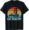 Mangia Sano Regali Divertenti per Uomini Donne Maglietta Premium T-Shirt Taglia M  3XL Maglietta Unisex