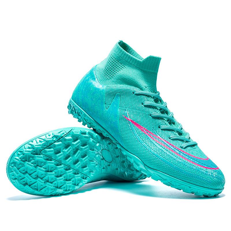 Fotbalové boty s vysokým svrškem soutěžní AG dlouhé kolíky fotbalové boty zlomené kolíky tréninkové boty fotbalové pánské jednodílné 2025