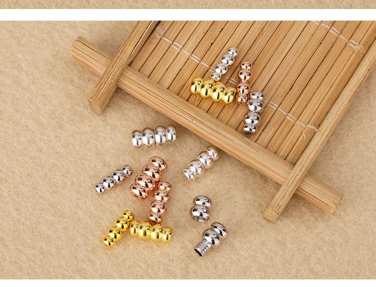 Tingxiang S925 Sterling Silver Pearl Bracelet & Necklace Screw Clasp DIY Jewelry Accessory