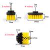 3Pcs Home Bathroom Kitchen Floor Tile Cleaning Scrubber Attachment Drill Brush
