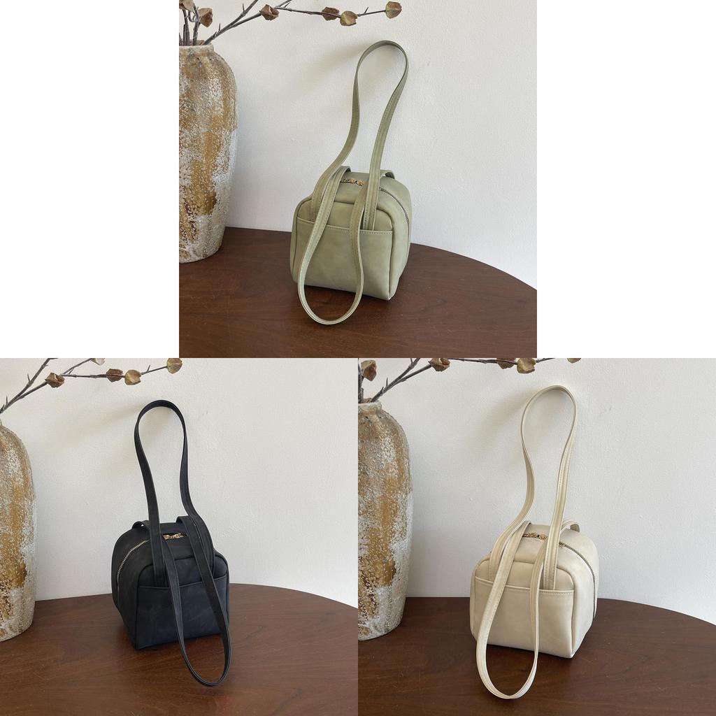 Minimalist Pu Material Small Crossbody Bag With Double Straps For Casual Outings