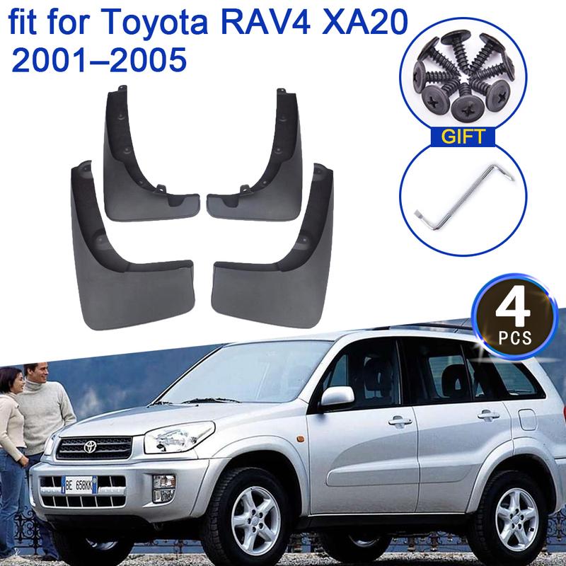 Mudflap For Toyota RAV4 RAV 4 XA20 2001 2002 2003 2004 2005 Mudguard Fenders Splash Guards Front Rear Wheel 4Pcs Car Accessories