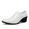 New Arrival Pointed Men's Shoes Red Leather Shoes Big Size 46 Men Height Increasing High Shoes for Men Zapatos Hombre De Vestir