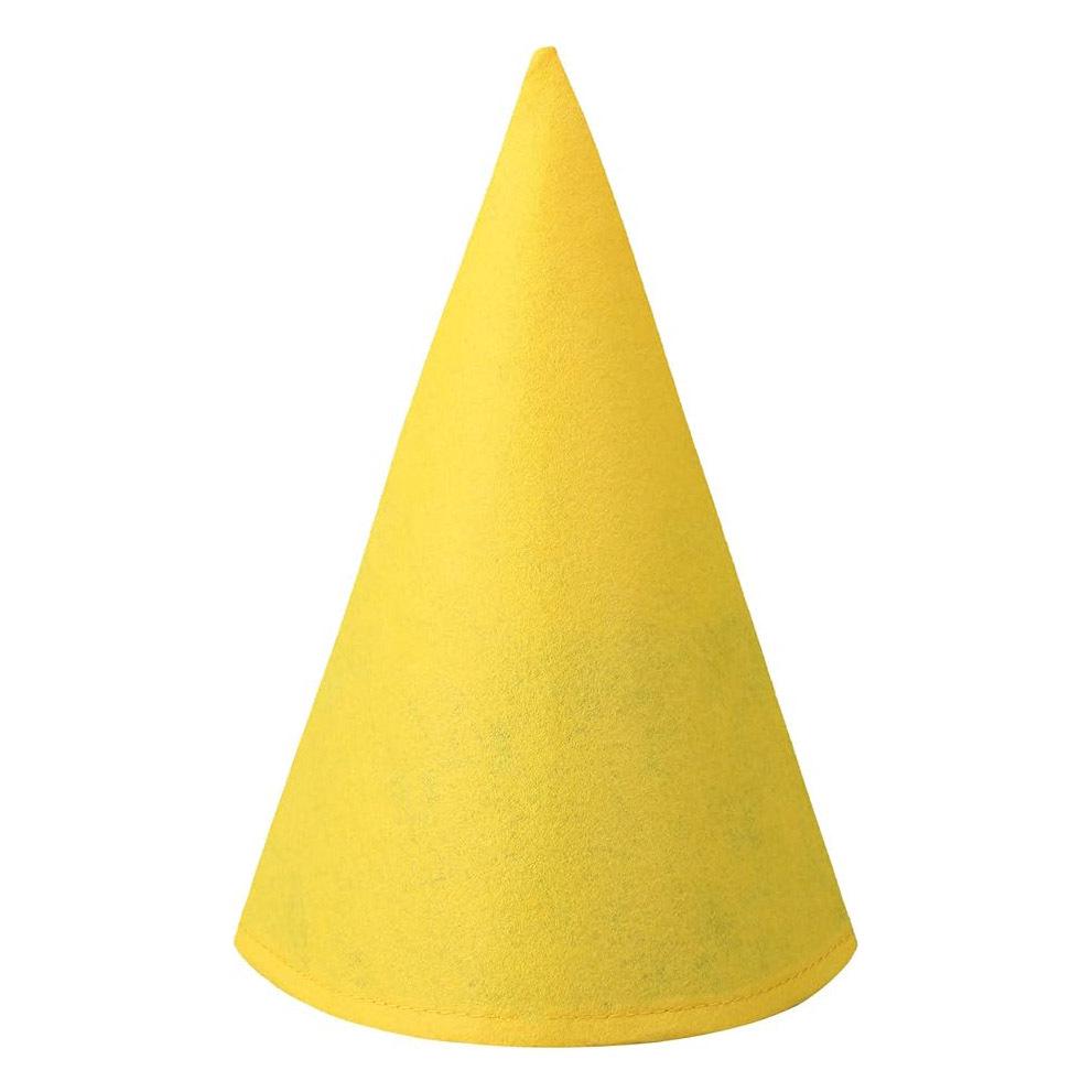 Felt Holiday Headwear: Christmas Gnome, Cone Duck, Elf Hat, Halloween Party 60*30 жёлтый
