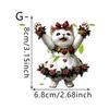 Valentine Theme Day Cute Rose Cat Pattern Acrylic Pendant Car Interior Decor