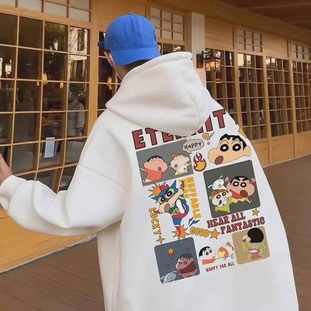 Men's 2024 New Hong Kong Style Trendy Loose Hooded Sweatshirt with Letter Print for Spring & Autumn.