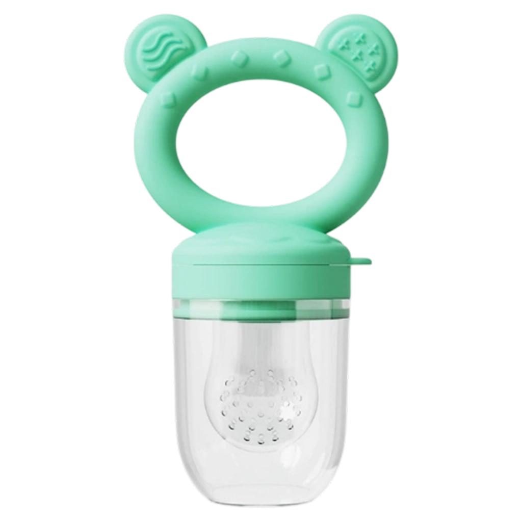 Baby Silicone Fruit Feeder Pacifier Safe Fresh Food Feeder for Infants Teething Relief Easy To Hold Self Feeding Baby Food Dispenser