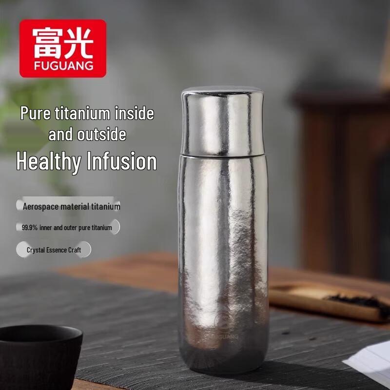 FUGUANG Pure Titanium Insulated Tea Infuser Mug (FGT2406S-320)