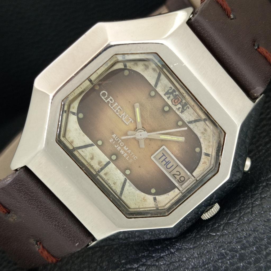 

RARE VINTAGE ORIENT AUTOMATIC 46941 JAPAN MENS ORIGINAL DIAL WATCH a704912-1