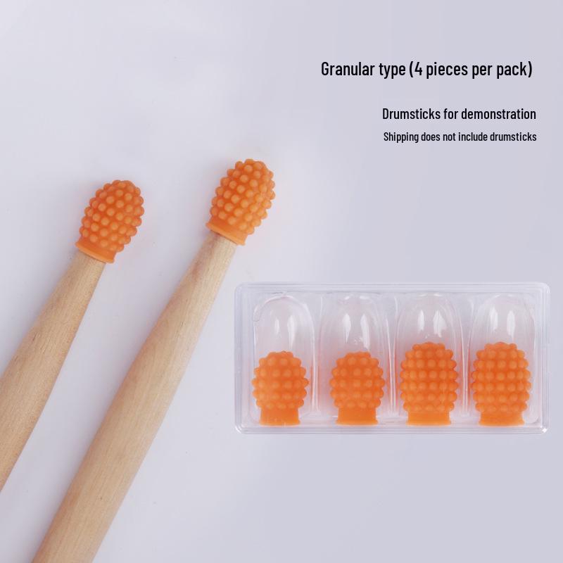 5A7A Silicone Drumstick Head Cover for Practice Mute & Electronic Drums.