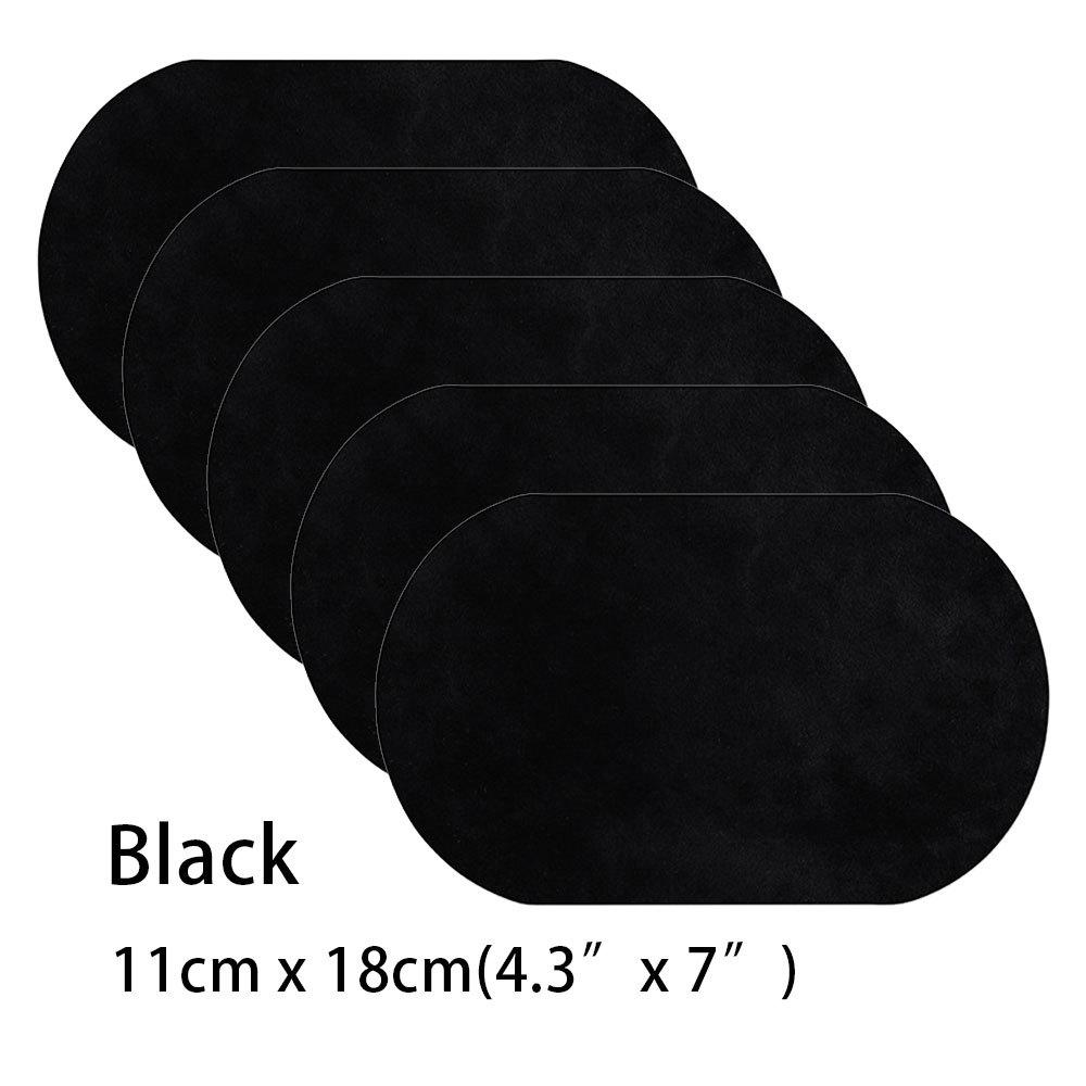 Aufbügelaufnäher 5 Stück Reparaturflicken 8 Farben Oval Kunstwildleder Rindsleder Ellbogen Knie Reparatur für Pullover Basteln Kleidung Jeans