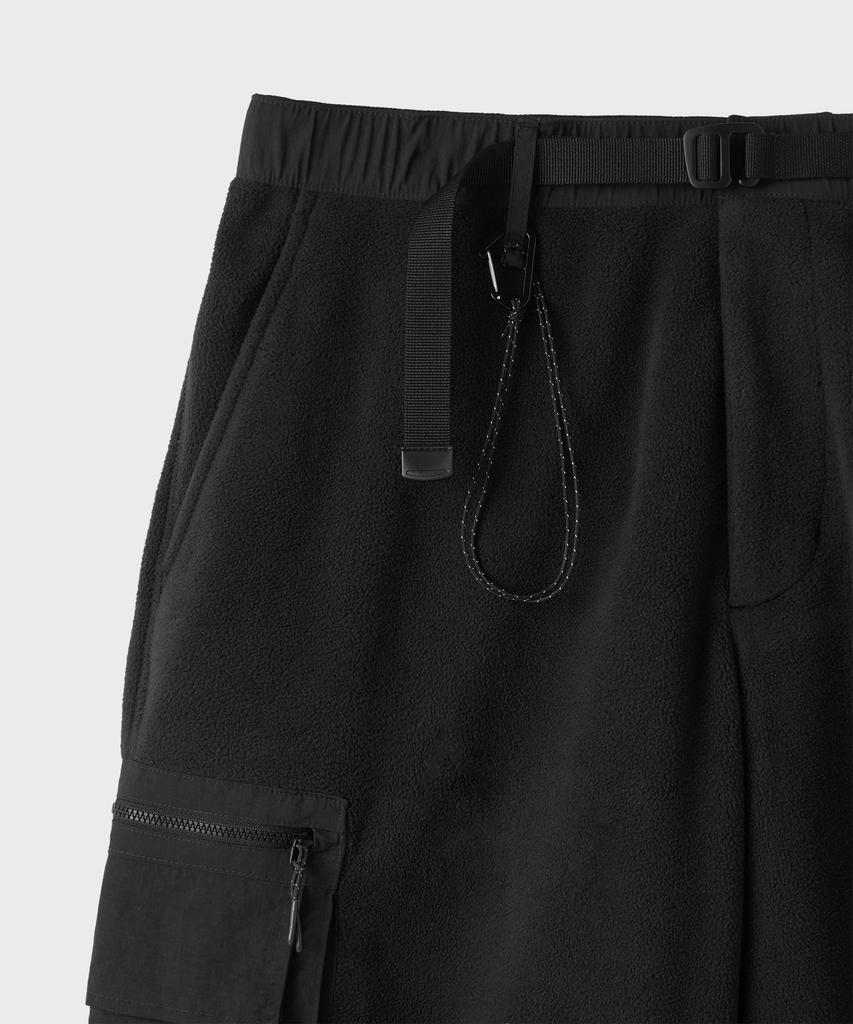 MUSINSA STANDARD [City Leisure] Polar Fleece Belted Cargo Pants [Grey]