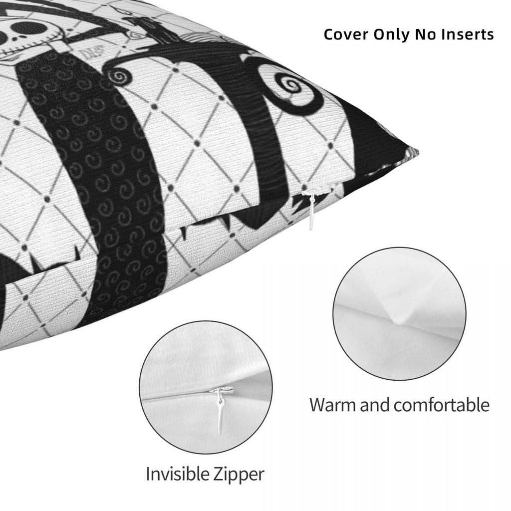Wednesday Addams Pillowcase Polyester Linen Velvet Creative Zip Decorative Sofa Seater Cushion Cover 45x45