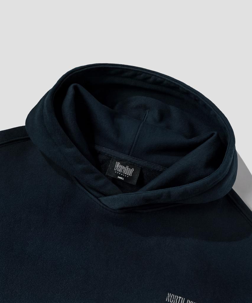 Oversized Basic Logo Hoodie [Navy]