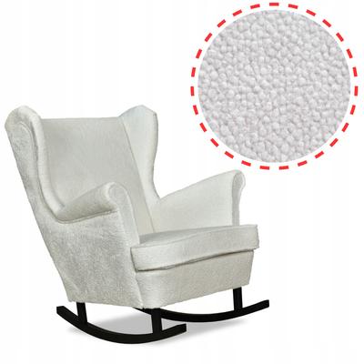 Bella Rocking Chair, Scandinavian,, Light White, Elegant