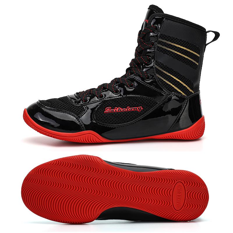 Men's and Children's High Top Wrestling and Boxing Shoes for Indoor Training