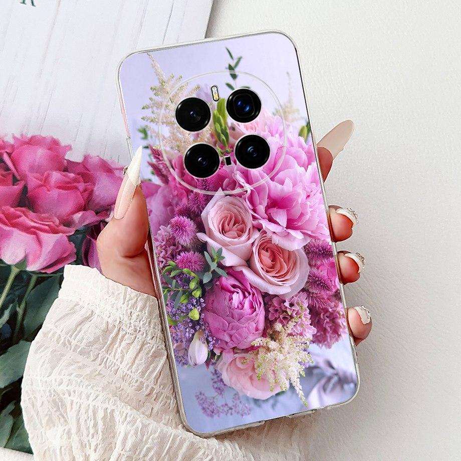 For Honor Magic 7 Pro Phone Case Magic7 Magic 6 Lite 5 Lite Back Cover Girly Fashion Flower Butterfly Paintong Soft TPU Bumper
