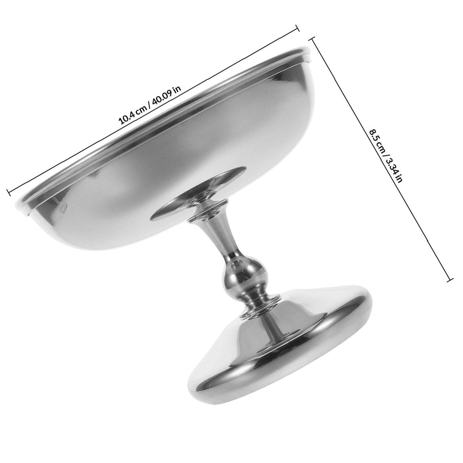 Footed Stainless Steel Dessert Cup Vintage Style Round Serving Bowl for Ice Cream Pudding Yogurt Sundae Parfait Trifle Salad