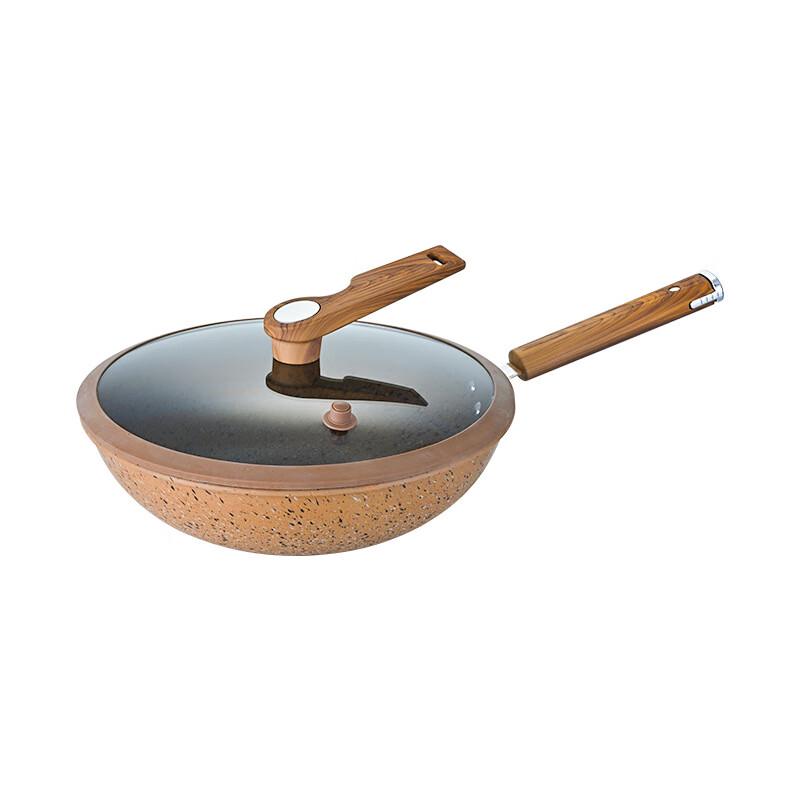 Yoshida Мастер Титановая Микро-Давлениевая Антипригарная Вок и Сковорода с Каменным Покрытием Maifan
