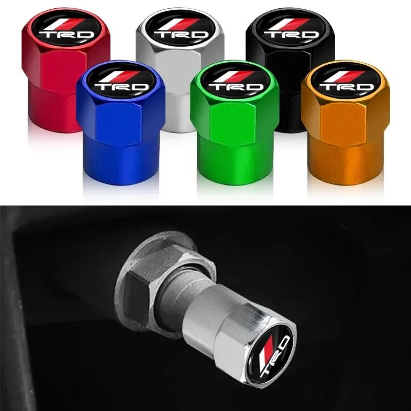 Car Tyre Hexagonal Valve Stem Cover Dust Caps Accessories For Toyota TRD RAV4 Avensis Yaris Levin Crown Vios Sienna Corolla