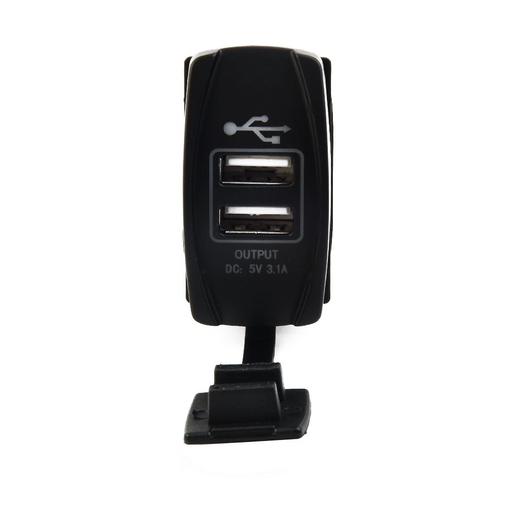 Dual USB 3.1 Power Charger Carling ARB Rocker Switch White LED Light Car Boat Low Resistance Wiring Car Accessories Battery Switches5