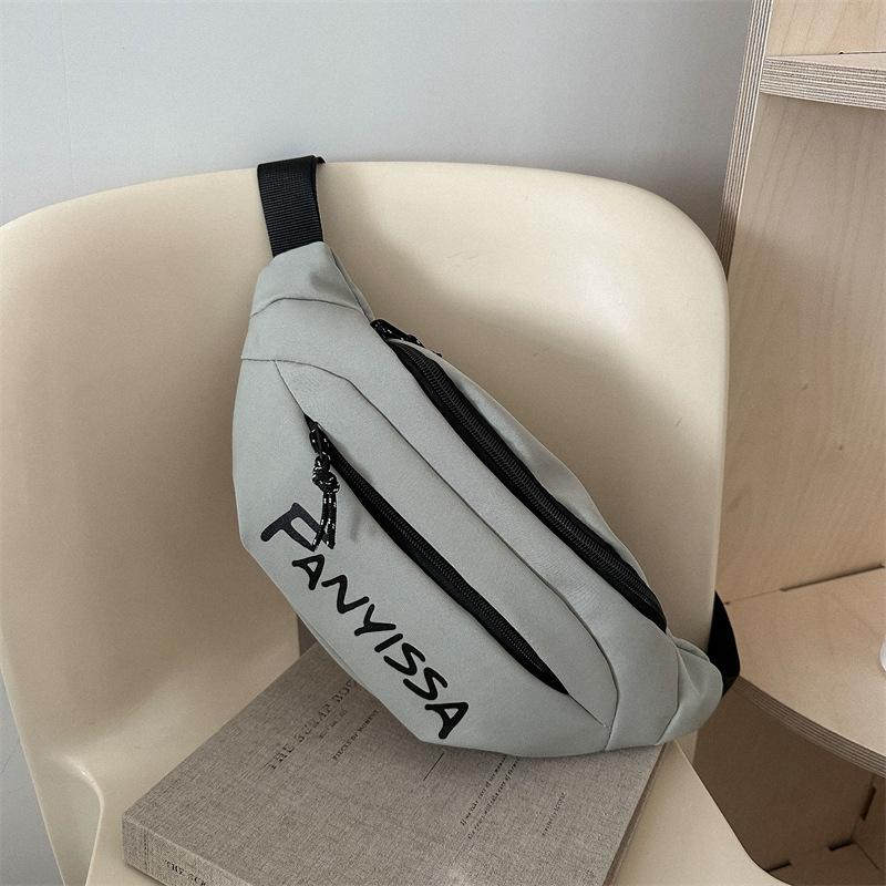 

Персонализированные печатные буквы на новом повседневном спортивном рюкзаке через плечо кроссбоди с контрастными цветами, новой тенденции 2025 года, нагрудной сумке, поясной сумке