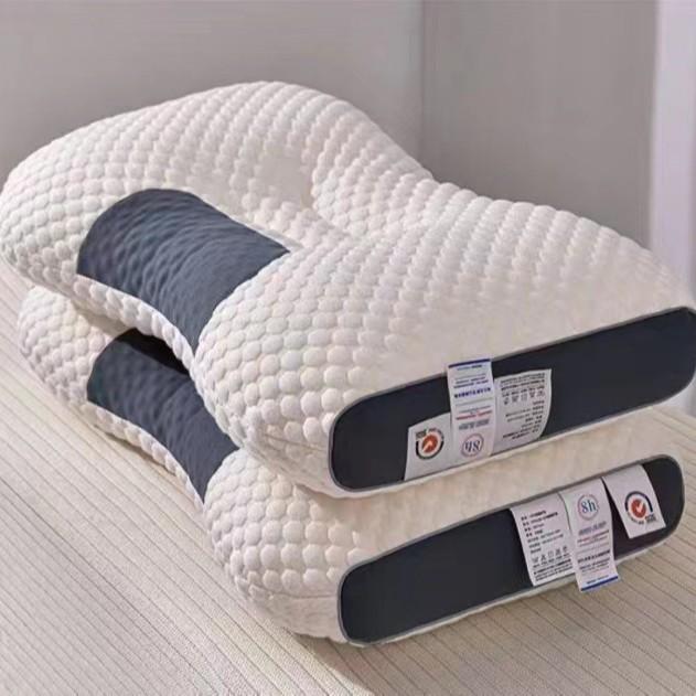 

Double Sleeping Pillow Split Pillow Core O Type for Adult Neck Protection Adult Household Feather Velvet Pillow Core 40x68cm