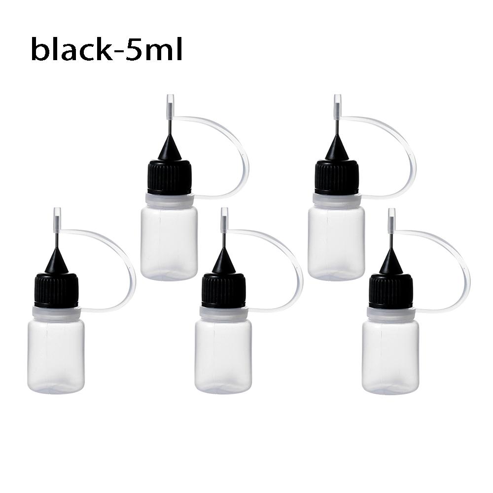 5pcs/set 5/10/20/30/50/100ML Needle Tip Glue Applicator Bottle for Paper Quilling DIY Scrapbooking Paper Craft Tool