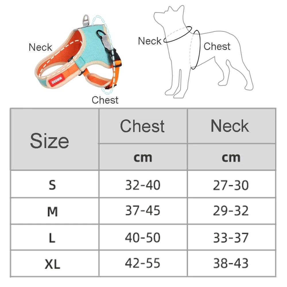 Reflective Dog Harness and Leash Set No Pull Adjustable Small Medium Dogs Breathable Pet Harness Vest Strap Lead Walking