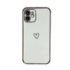 Hollow Heart Applies To Apple 17 Mobile Phone Case 16ProMax Protective Case iPhone15 Electroplating XR All-inclusive 14 Soft