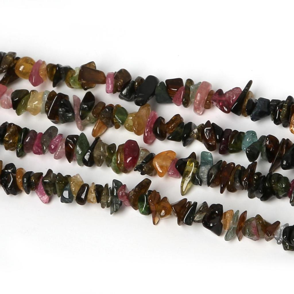 Cuentas de piedra Natural de 3-5mm, cuentas de cristal de ágata, Ojo de Tigre, cuentas de grava irregulares para pulsera DIY, fabricación de joyería, hebra 34