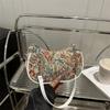 Nischendesign Tasche Damen neue vielseitige Handtasche Tragetasche Jacquard Stickerei Schulter Achseltasche