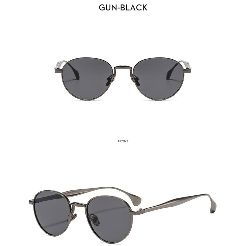 Women's sunglasses, men's and women's retro sunglasses, metal round frame sunglasses.