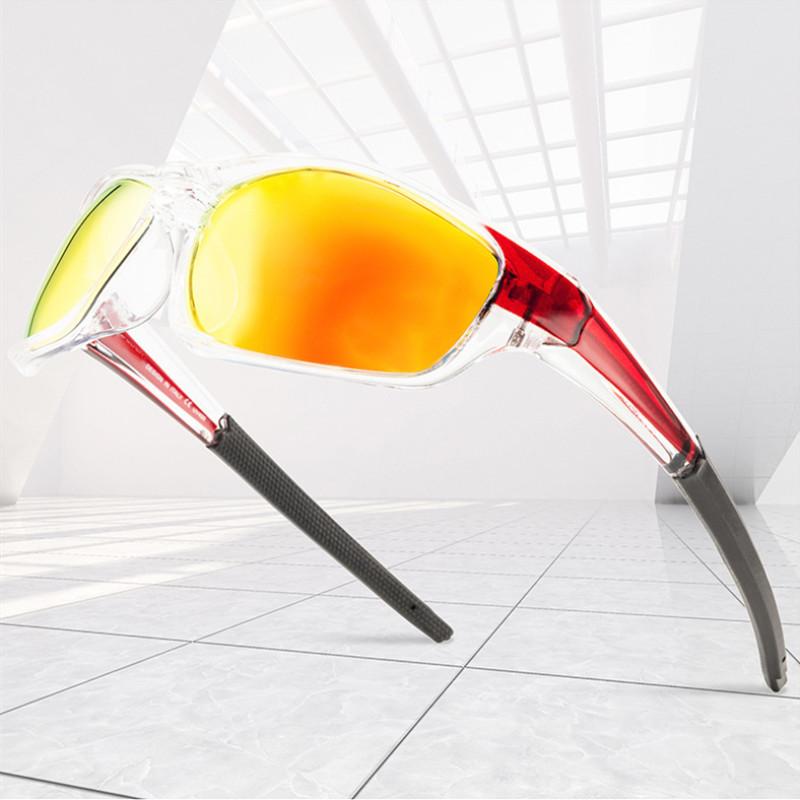Square Sunglasses Men UV400 Cycling Sun Glasses Outdoor Women Gradient Mirror Anti Reflective Lens