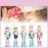 Nutcracker 5pcs Wooden Soldier Puppet Figurine Home Tabletop Decor Gift Xmas