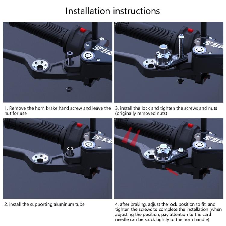 Motorrad Bremshebel Schloss Mehrfarbig Rampen Parkschloss Bremslichtschalter Modifikation Elektrofahrrad Motorrad Zubehör