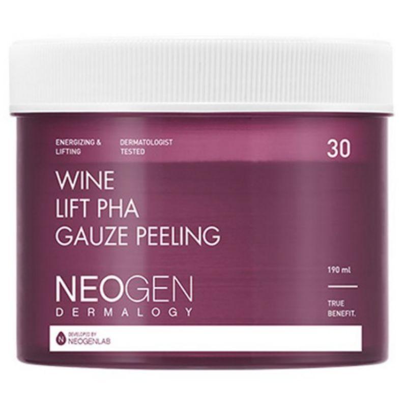 NEOGEN Dermalogy Wine Lift PHA Gauze Peeling Pads 190ml 30 Pads 1pcs