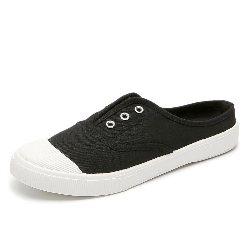2025 Women's Casual Slip-On Canvas Shoes - Versatile White Flats