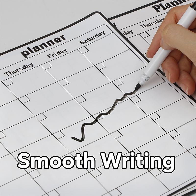 Refrigerator Magnet Monthly Planner With Dry Erase Surface And Reusable Design Perfect For Home Kitchen Schedule Organization