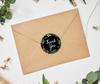 Darling Souvenir Personalized Floral Border Elegant 1.6 Inches Round Thank You Stickers DIY-45