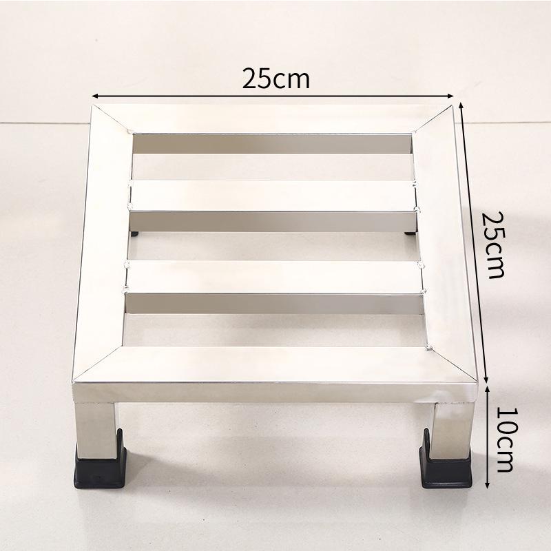 Nerezový víceúčelový regál a zvýšená spodní skříňka