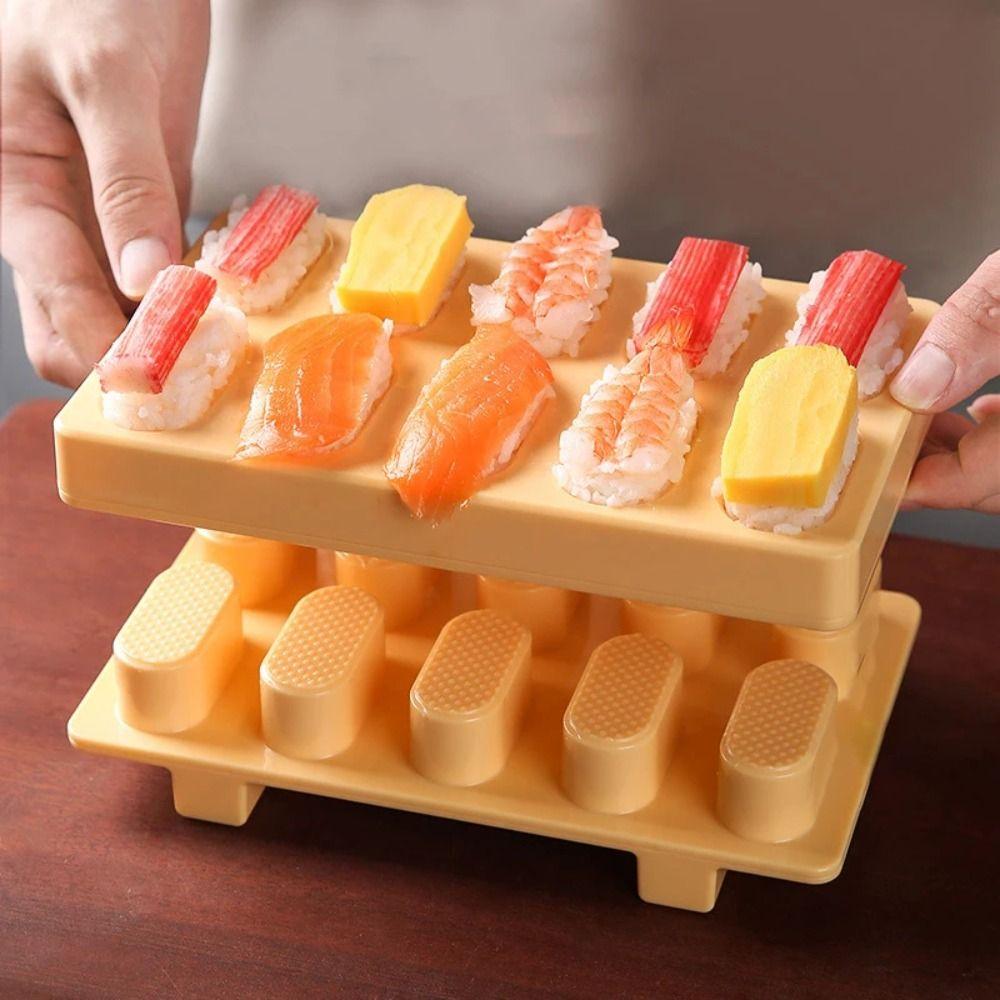Nonstick DIY Sushi Maker Kit Rectangular Shape Onigiri Sushi Maker Japanese Cuisine