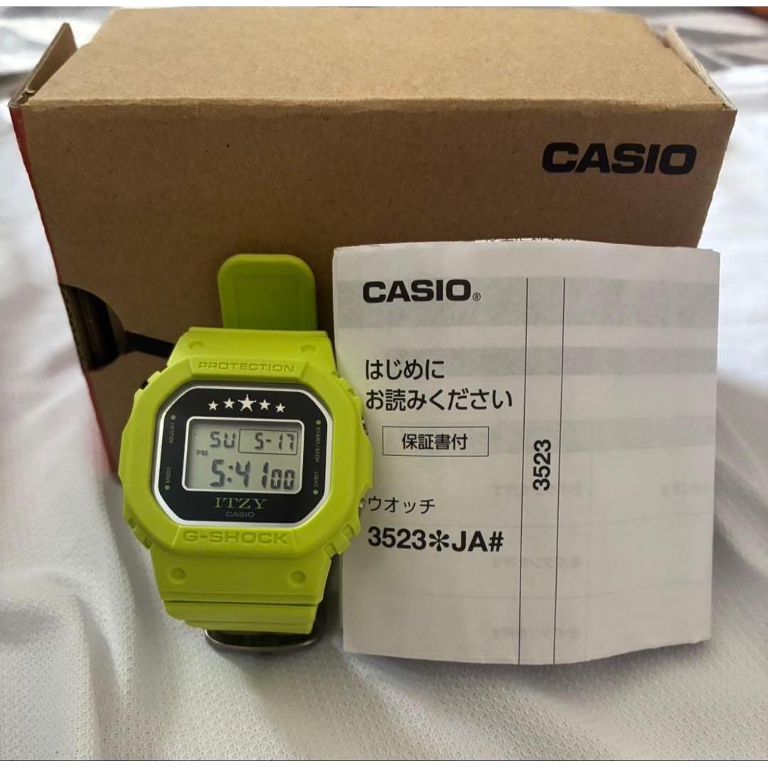CASIO G-SHOCK ITZY collaboration DW-5600 neon green
