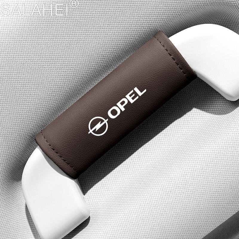 

Leather Car Roof Armrest Pull Cover Handle Gloves Protection Auto Accessories for Opel Corsa D Astra Insignia Combo OPC Vauxhall