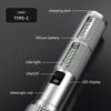 Type-C Rechargeable LED Flashlight Waterproof Aluminum Alloy Powerful Headlamp Side Light Work Camp Light
