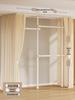 Floor-Standing Clothes Rack: Bedroom Hanger, Retractable Drying Rod, Coat & Hat Rack.