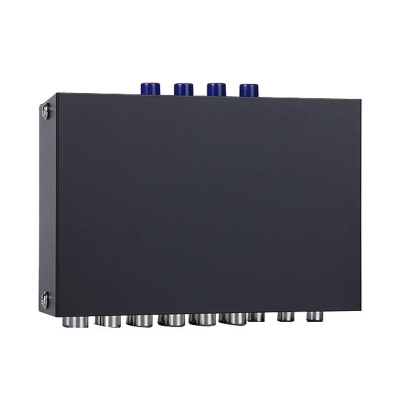 Portable 4 in 1 Out Video Switcher for Video L/R Stereo Audios Devices Compatible for Game Consoles Video Receivers