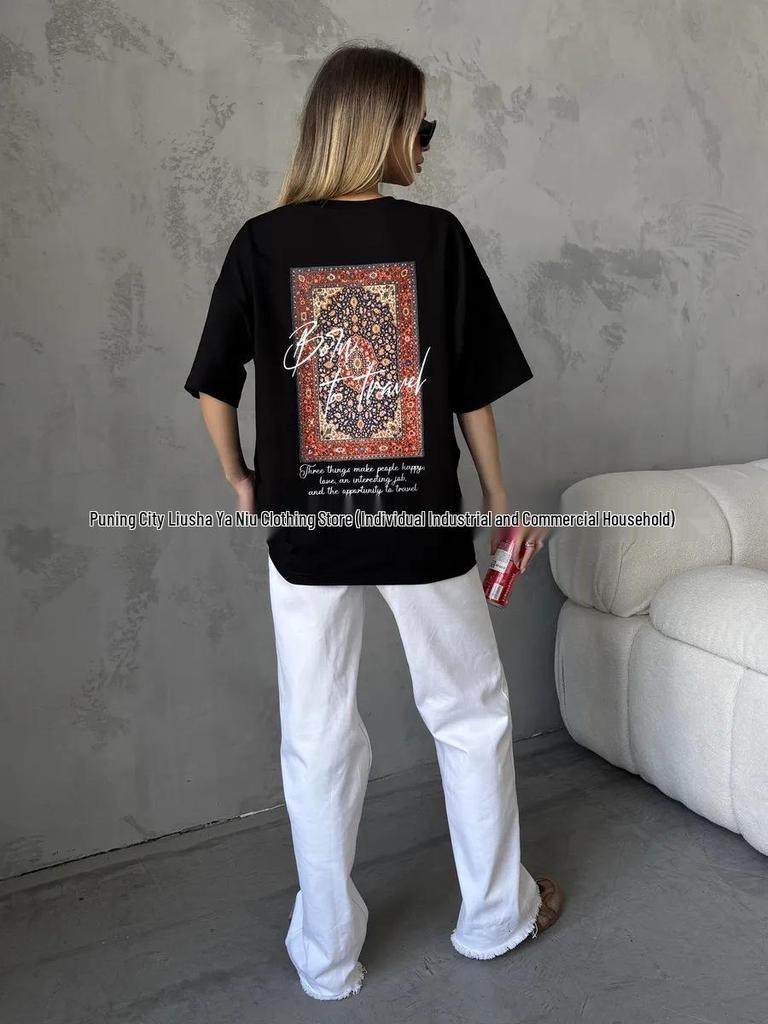 Trendy European Cotton Women's Hip-Hop T-Shirt