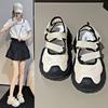 Ugly Cute Thick-soled Bag Head Roman Sandals Women's Summer Wear 2025 New Breathable Hollow Sports Dad Hole Shoes