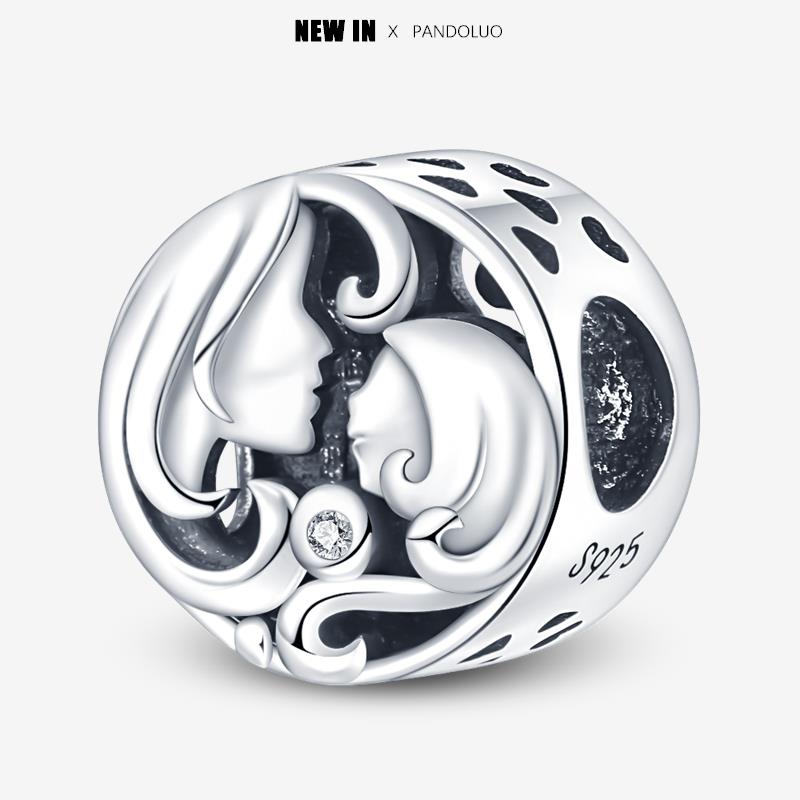 

Новинка Шармы-бусины с узором в форме сердца Подходят для оригинального браслета Pandach Женский медный кулон Бусина Ювелирный подарок